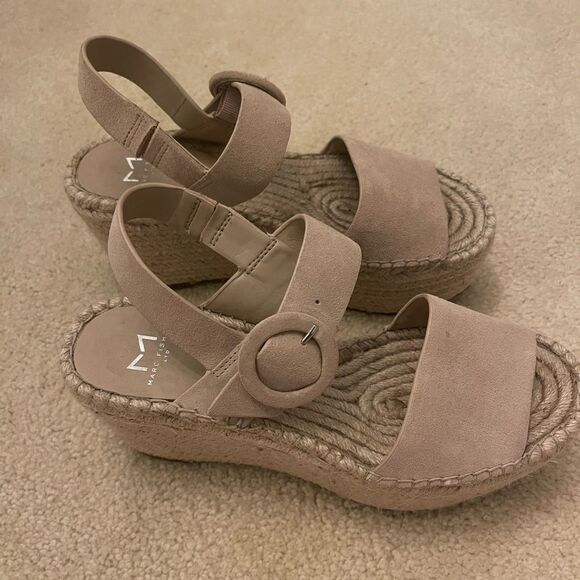 EUC Marc Fisher Rex Platform Espadrille Wedge Sandal - Picture 9 of 11